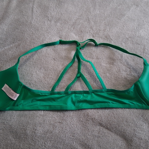 Victoria’s Secret Green Lined Demi Bra Underwire Front Close Strappy 32B - Picture 4 of 5